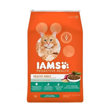 IAMS Proactive Health Healthy Adult With Chicken & Salmon Meal 8kg